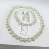 Double Layer Pearl 4 PC Jewelry Set, Pearl and Crystal 4 PC Wedding Jewelry, Bridal Pearl Necklace, Earrings and Bracelet Set - KaleaBoutique.com