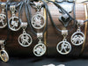 Zodiac Unisex Pendant Necklace, Silver Black Cord Boho Medallion Zodiac Sign Beach Necklace - KaleaBoutique.com