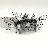 Gothic Style Black Hair Comb with Silver or Gold Leaves, Cosplay Vintage Costume Hairpin Hairpiece - KaleaBoutique.com
