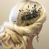 Gothic Style Black Hair Comb, Gun Metal Hair Piece, Halloween Vampire Cosplay Hairpin Headpiece - KaleaBoutique.com