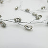 Rhinestone Gem Wire Hair Vine, Minimalist Crystal Wire Wedding Headband, Bridal Crystal Hair Wire Head Wreath - KaleaBoutique.com