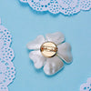 White Abalone Flower Bridal Pearl Brooch, Wedding Mother of Bride Brooch, Bridesmaid Floral Brooch Jewelry - KaleaBoutique.com