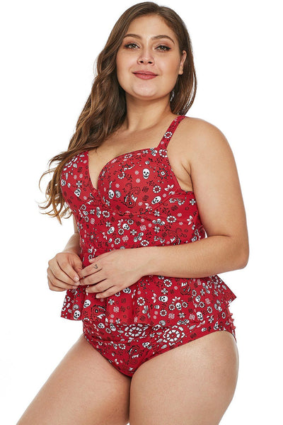 Plus size skull store swimwear
