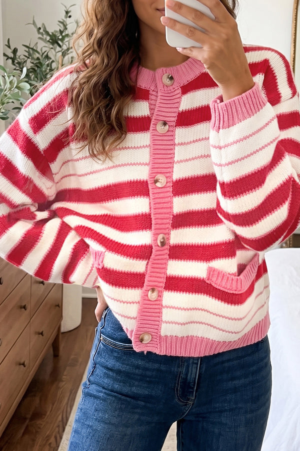 KaleaBoutique Stylish V Neck Long Sleeve Regular Fit Cardigan - KaleaBoutique.com