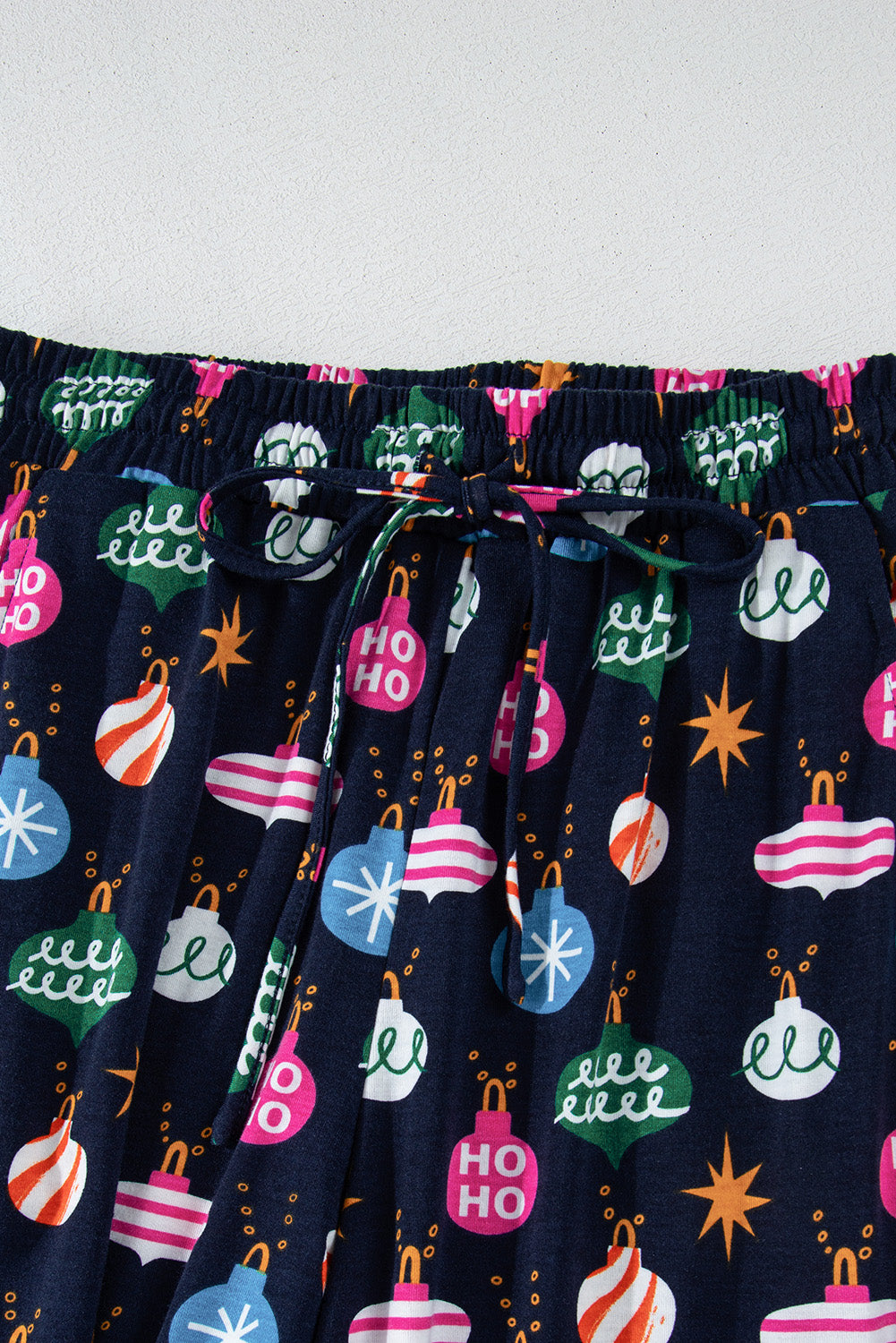 KaleaBoutique Stylish Colorful Christmas Lights Print Shirt and Pants Pajama Set - KaleaBoutique.com