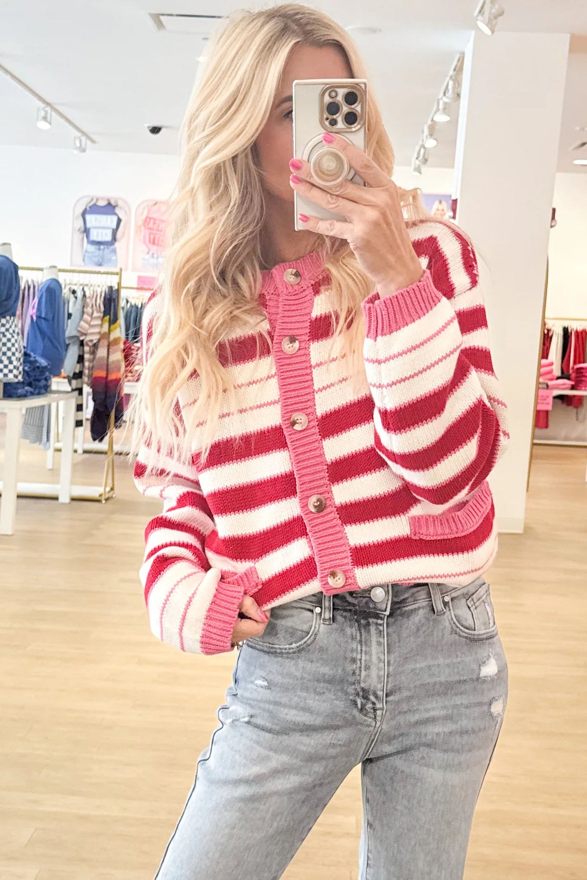 KaleaBoutique Stylish V Neck Long Sleeve Regular Fit Cardigan - KaleaBoutique.com