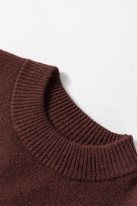 KaleaBoutique Stylish Slim Fit Mock Neck Side Slit Sweater Dress - KaleaBoutique.com