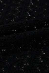 Hollow Out Knit Drop Shoulder Open Front Cardigan - KaleaBoutique.com