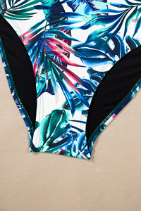 KaleaBoutique Drawstring Tummy Control Mix-and-match 2pcs Tankini Swimsuit