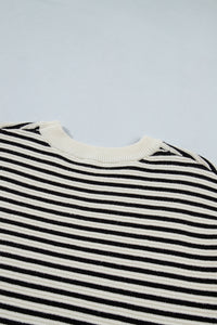 Ribbed Trim Drop Shoulder Oversized Sweater - KaleaBoutique.com