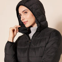 Women’s Lightweight Hooded Puffer Coat - KaleaBoutique.com