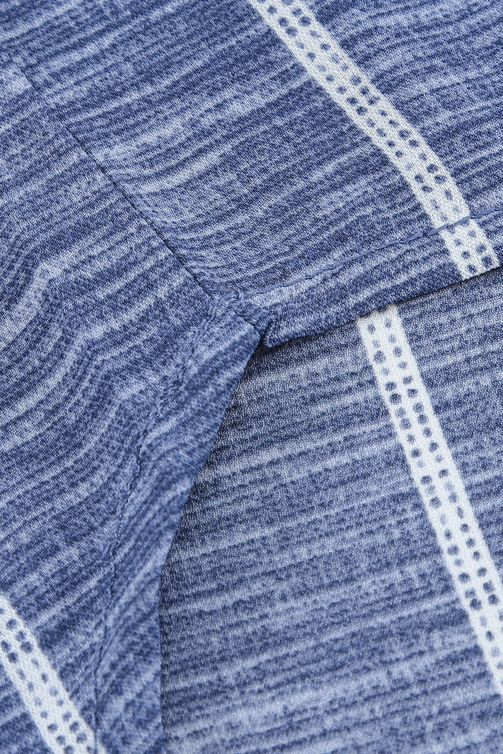 KaleaBoutique Stylish Striped Print V Neck Half Buttons Loose Blouse - KaleaBoutique.com