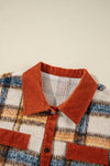 KaleaBoutique Plus Size Plaid Print Collared Buttoned Jacket - KaleaBoutique.com