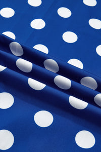 KaleaBoutique Stylish Striped Polka Dot Patchwork High Waist Spaghetti Straps Maxi Dress - KaleaBoutique.com