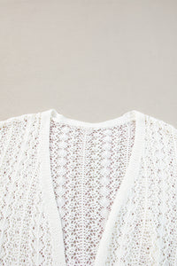 KaleaBoutique Stylish Hollow Out Knit Drop Shoulder Cardigan - KaleaBoutique.com
