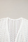 KaleaBoutique Stylish Hollow Out Knit Drop Shoulder Cardigan - KaleaBoutique.com