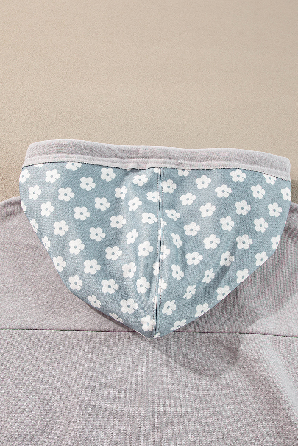 KaleaBoutique Floral Patchwork Star Pattern Drawstring Hoodie - KaleaBoutique.com