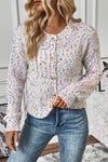 KaleaBoutique Rhinestone Decor Multicolor Confetti Sweater Cardigan - KaleaBoutique.com