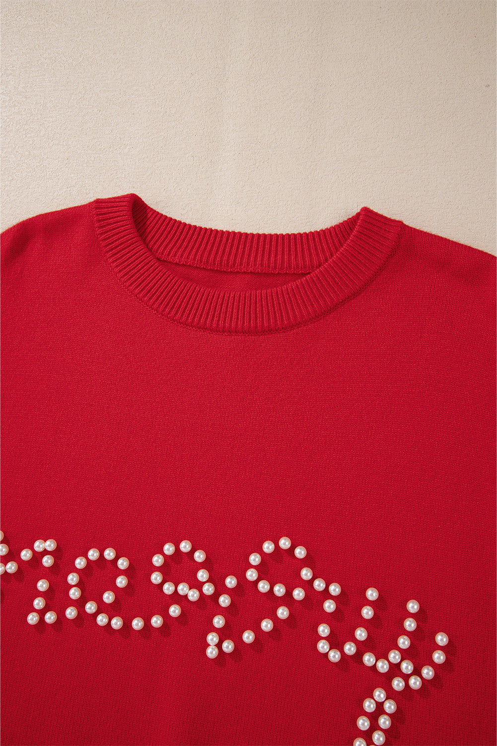 Pearl Beaded Merry Casual Sweater - KaleaBoutique.com