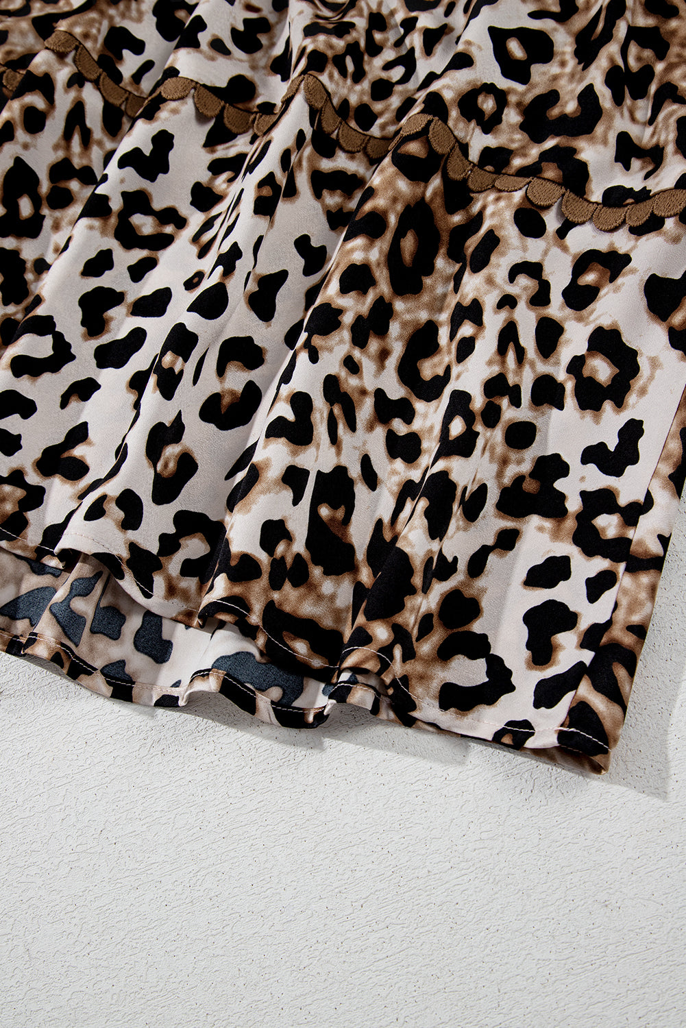 KaleaBoutique Stylish Leopard Print Bubble Sleeve Square Neck Maxi Dress - KaleaBoutique.com