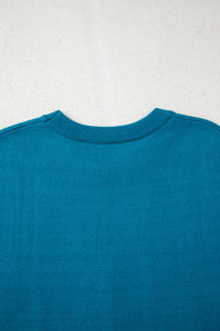 KaleaBoutique Comfortable Horse Shoe Embroidered Loose Short Sleeve Sweater - KaleaBoutique.com