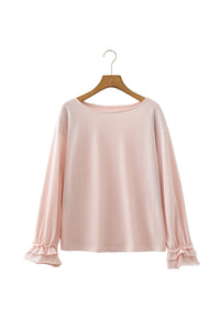 KaleaBoutique Stylish Long Sleeve Ruffle Cuff Casual Elegant Top - KaleaBoutique.com