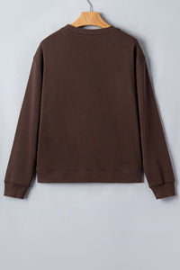 KaleaBoutique Stylish Floral Buffalo Plaid Striped Embroidered Patch Western Pullover Sweatshirt - KaleaBoutique.com
