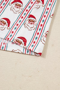 KaleaBoutique Stylish Santa & Stripes Ruffle PJ Set - KaleaBoutique.com