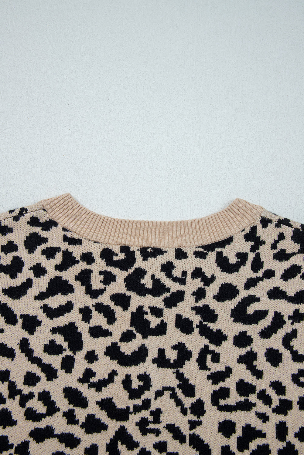 KaleaBoutique Stylish Leopard Drop Shoulder Chunky Knitted Cardigan Sweater - KaleaBoutique.com
