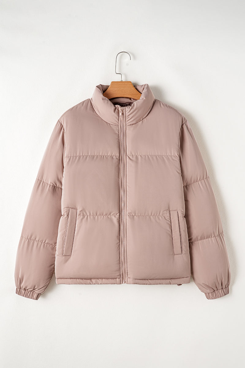 KaleaBoutique Full Zipper Quilted Puffer Jacket - KaleaBoutique.com