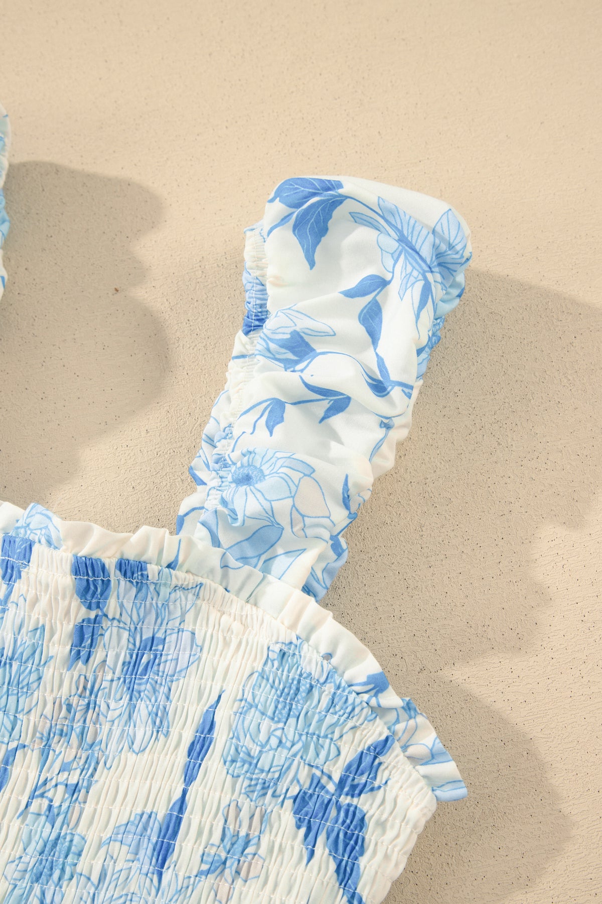 KaleaBoutique Comfortable Ruffled Straps Smocked High Waist Floral Maxi Dress - KaleaBoutique.com