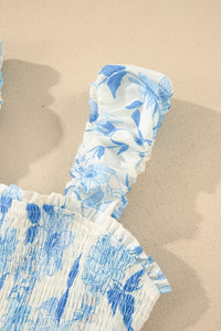 KaleaBoutique Comfortable Ruffled Straps Smocked High Waist Floral Maxi Dress - KaleaBoutique.com