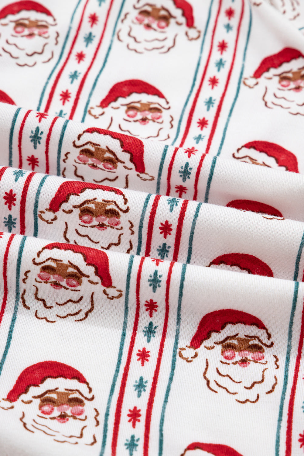 KaleaBoutique Stylish Santa & Stripes Ruffle PJ Set - KaleaBoutique.com