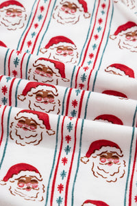 KaleaBoutique Stylish Santa & Stripes Ruffle PJ Set - KaleaBoutique.com