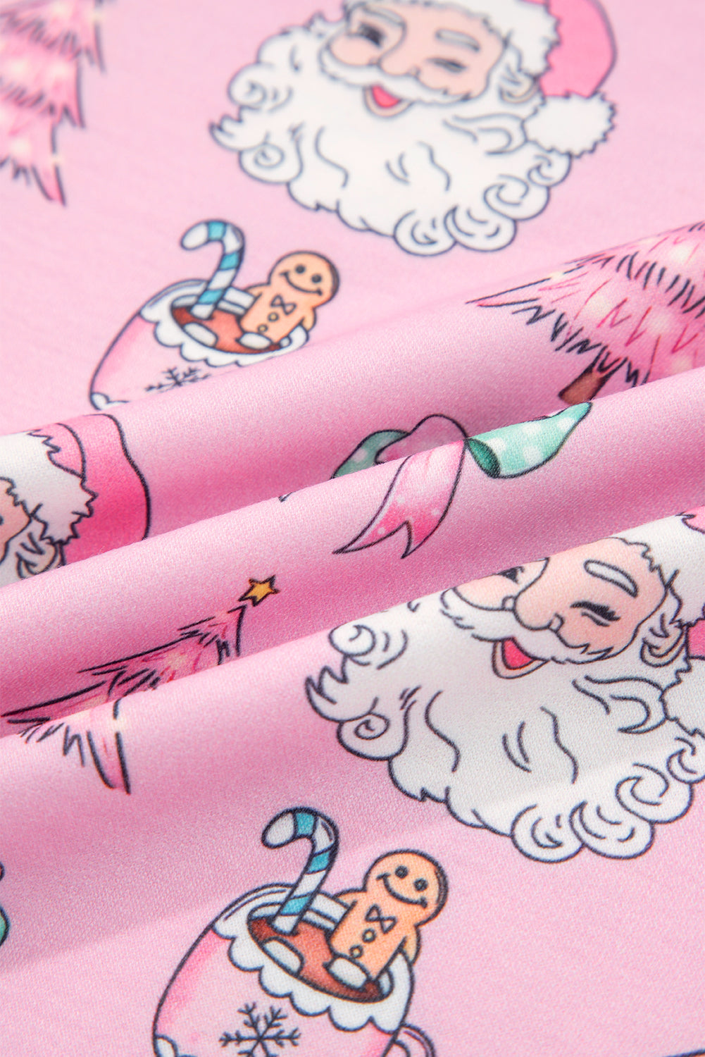 KaleaBoutique Stylish Ho Ho Ho Christmas Fashion Print 2pcs Lounge Short Set - KaleaBoutique.com