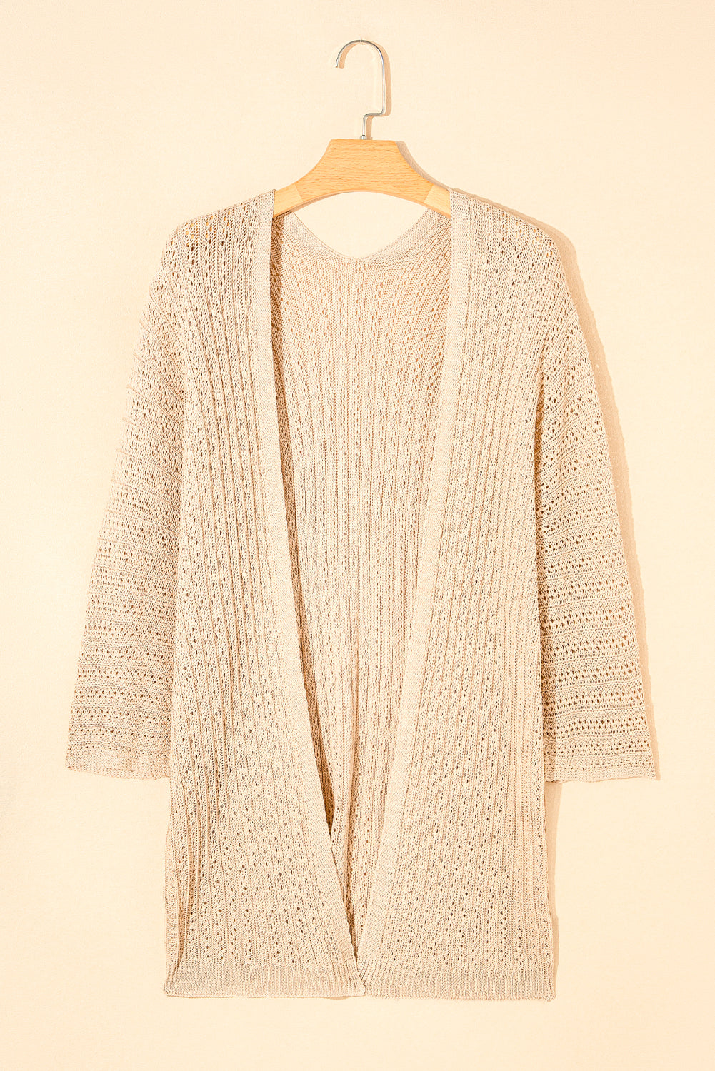 Hollow-out Bracelet Sleeve Knit Cardigan - KaleaBoutique.com