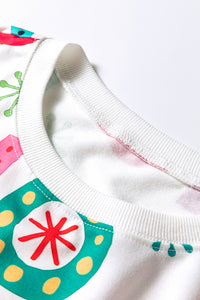 KaleaBoutique Stylish Ho Ho Ho Christmas Fashion Print 2pcs Lounge Short Set - KaleaBoutique.com