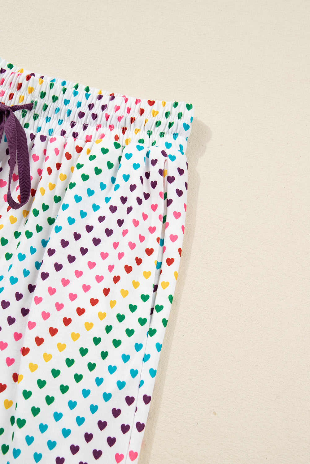 KaleaBoutique Stylish Pride Heart Print Valentines Long 2pcs Pajama Set - KaleaBoutique.com