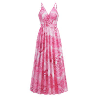 Flowers Long Dress Summer Swing Holiday Beach Dress - KaleaBoutique.com
