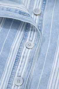 Boyfriend Chest Pocket Classic Denim Shacket - KaleaBoutique.com
