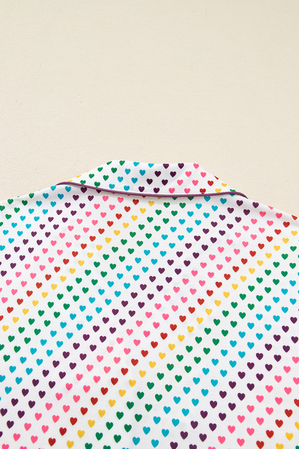 KaleaBoutique Stylish Pride Heart Print Valentines Long 2pcs Pajama Set - KaleaBoutique.com