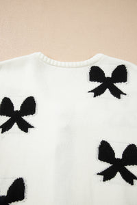KaleaBoutique Comfortable Lace-up Bow Pattern Sweater Cardigan - KaleaBoutique.com