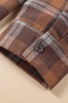 KaleaBoutique Plus Size Plaid Contrast Button Up Hooded Jacket - KaleaBoutique.com