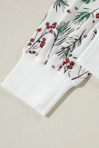 KaleaBoutique Stylish Holly Print Thermal Pullover Pants Lounge Set - KaleaBoutique.com