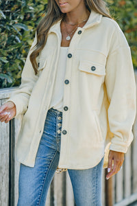 Turn Down Collar Buttoned Shirt Jacket - KaleaBoutique.com