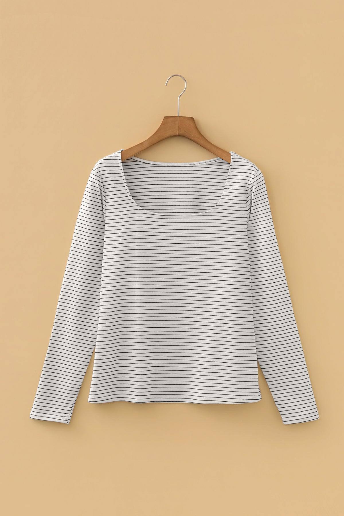 KaleaBoutique Classic Stylish Square Neck Long Sleeve Top - KaleaBoutique.com