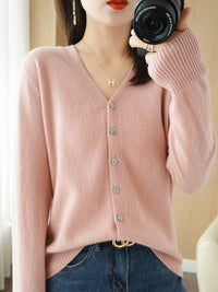 Women's Round-Neck Button-Front Cardigan - KaleaBoutique.com