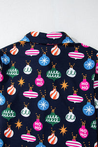 KaleaBoutique Stylish Colorful Christmas Lights Print Shirt and Pants Pajama Set - KaleaBoutique.com
