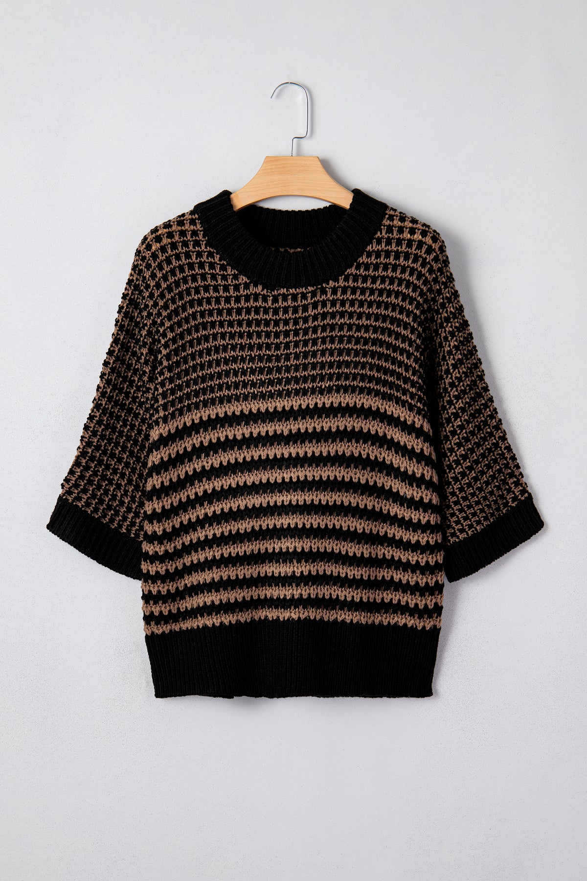 KaleaBoutique Stylish 3/4 Draped Sleeve Slouchy Sweater - KaleaBoutique.com