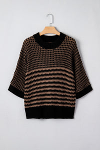 KaleaBoutique Stylish 3/4 Draped Sleeve Slouchy Sweater - KaleaBoutique.com